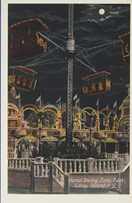 Vintage Journal Aerial Swing, Luna Park, Coney Island (Pocket Sized - Found Image Press Journals)