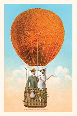 The Vintage Journal California Honeymoon, Couple In Orange Balloon (Pocket Sized - Found Image Press Journals)