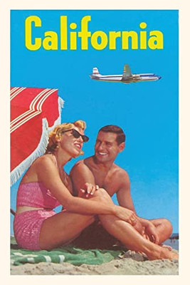 The Vintage Journal Couple On Beach With Airplane In Sky (Pocket Sized - Found Image Press Journals)