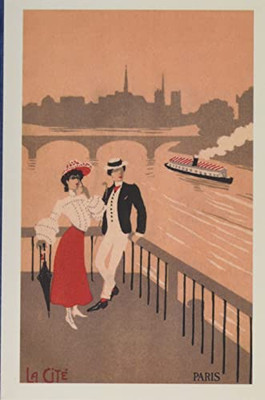 Vintage Journal Couple On The Seine, Graphics (Pocket Sized - Found Image Press Journals)