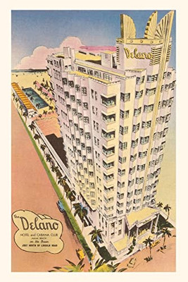 Vintage Journal Delano Hotel, Miami Beach, Florida (Pocket Sized - Found Image Press Journals)