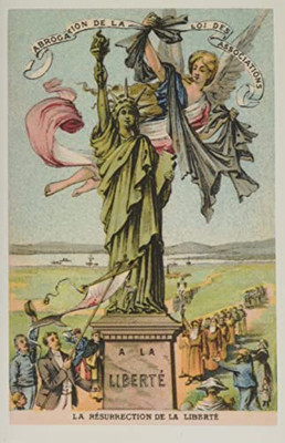Vintage Journal French View Of The Statue Of Liberty (Pocket Sized - Found Image Press Journals)