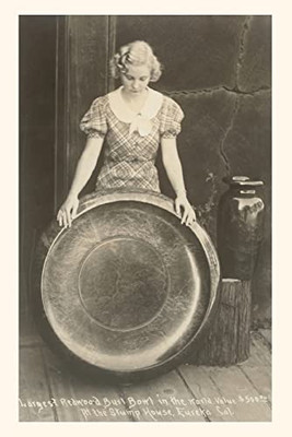 The Vintage Journal Lady With Redwood Burl Bowl (Pocket Sized - Found Image Press Journals)