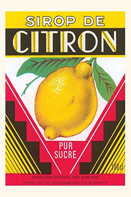Vintage Journal Lemon Syrup Label (Pocket Sized - Found Image Press Journals)