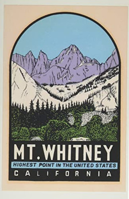 Vintage Journal Mt. Whitney Poster (Pocket Sized - Found Image Press Journals)