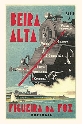 Vintage Journal Portuguese Train Advertisement (Pocket Sized - Found Image Press Journals)