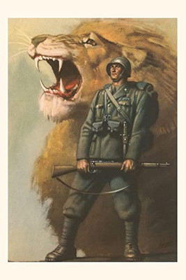 Vintage Journal Soldier And Roaring Lion (Pocket Sized - Found Image Press Journals)