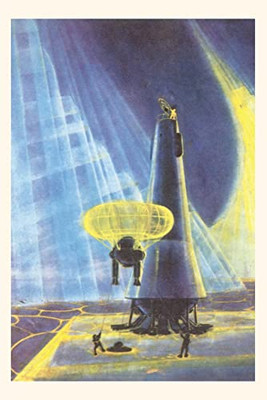 Vintage Journal Soviets Landing On Unknown Planet (Pocket Sized - Found Image Press Journals)
