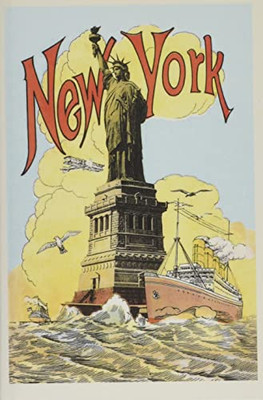 Vintage Journal Statue Of Liberty, Ship (Pocket Sized - Found Image Press Journals)