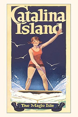 The Vintage Journal Woman On Wake Board Catalina Island (Pocket Sized - Found Image Press Journals)