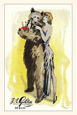 Vintage Journal Woman With Bear Carrying Liquor Bottles (Pocket Sized - Found Image Press Journals)