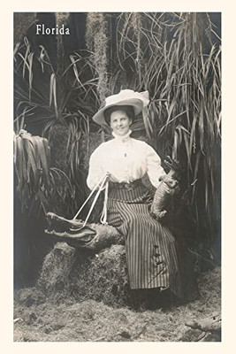 Vintage Journal Woman With Gator On A Leash (Pocket Sized - Found Image Press Journals)