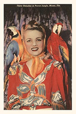 Vintage Journal Woman With Macaws, Florida (Pocket Sized - Found Image Press Journals)