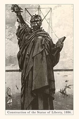 Vintage Journal Construction Of The Statue Of Liberty (Pocket Sized - Found Image Press Journals)