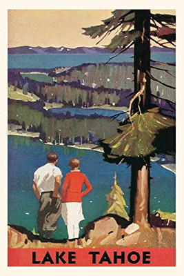 Vintage Journal Travel Poster For Lake Tahoe (Pocket Sized - Found Image Press Journals)