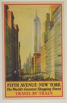 Vintage Journal Travel Poster For New York (Pocket Sized - Found Image Press Journals)