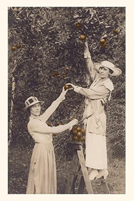 Vintage Journal Women Picking Oranges (Pocket Sized - Found Image Press Journals)