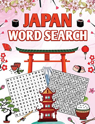 Japan Word Search: 100 Japan Themed Word Search Puzzles