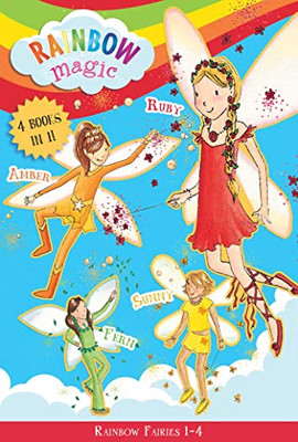 Rainbow Fairies: Books 1-4: Ruby The Red Fairy, Amber The Orange Fairy, Sunny The Yellow Fairy, Fern The Green Fairy (1) (Rainbow Magic)