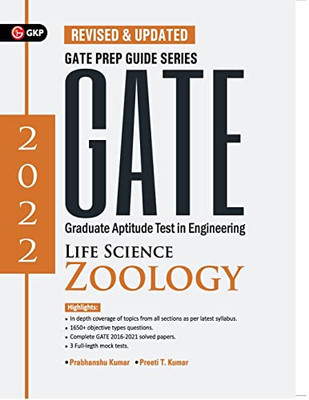 Gate 2022 Life Science Zoology- Guide By Dr. Prabhanshu Kumar, Dr. Nibedita Mukhopadhyay