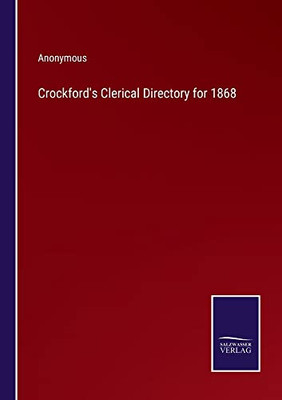 Crockford's Clerical Directory For 1868