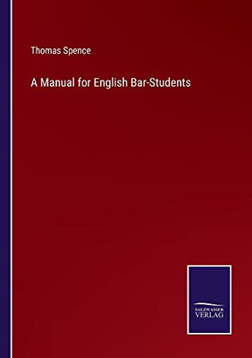 A Manual For English Bar-Students