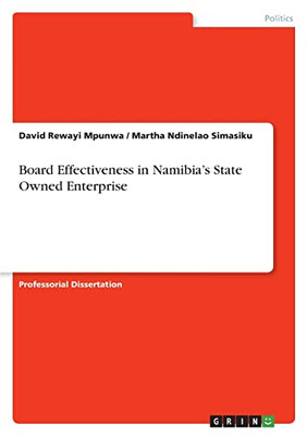 Board Effectiveness In Namibia's State Owned Enterprise