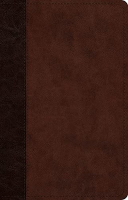 Esv Large Print Thinline Reference Bible (Trutone, Brown/Walnut, Timeless Design)