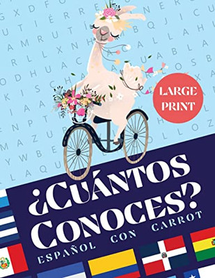 Sopa De Letras En Español Para Adultos (Letra Grande): ¿Cuántos Conoces? Spanish Word Search For Adults Large Print (Spanish Edition)