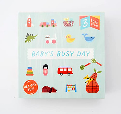 Baby's Busy Day: 3 book gift set - All Day Fun - Board book, Bath book, Cloth book