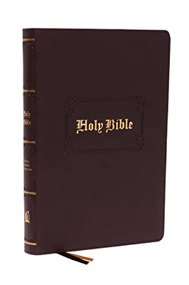 KJV, Large Print Center-Column Reference Bible, Leathersoft, Brown, Red Letter, Comfort Print: Holy Bible, King James Version