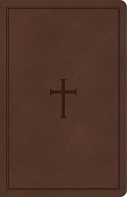 CSB Large Print Personal Size Reference Bible: Knowing & Doing the Will of God - Brown LeatherTouch