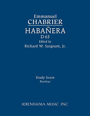Habanera, D 63: Study score