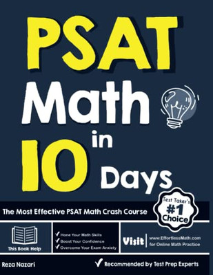 PSAT Math in 10 Days: The Most Effective PSAT Math Crash Course