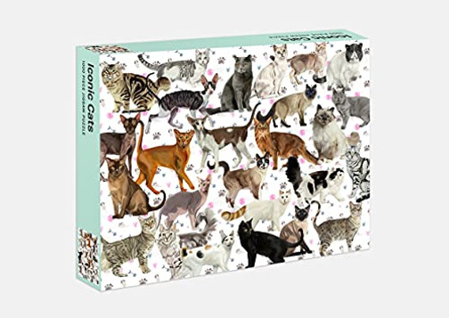 Iconic Cats: 1,000-Piece Jigsaw Puzzle