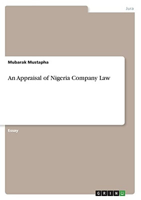 An Appraisal of Nigeria Company Law (German Edition)