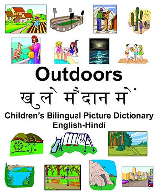 English-Hindi Outdoors/खुले मैदान में Children’s Bilingual Picture Dictionary