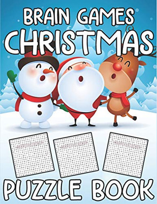 Brain Games Christmas Puzzle Book: 32 Word Search Puzzles for Everyone (Fun Puzzlers Large Print Word Search Books)