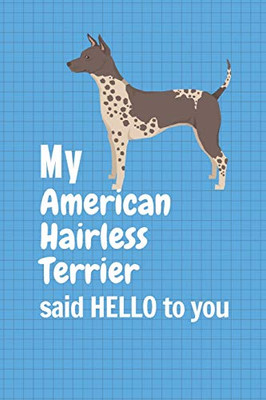 My American Hairless Terrier said HELLO to you: For American Hairless Terrier Dog Fans