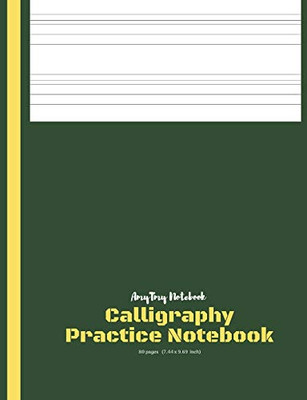 Calligraphy Practice Book | AmyTmy Notebook | 80 pages | 7.44 x 9.69 inch | Matte Cover - 9781679789236