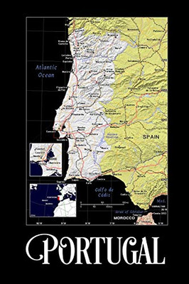 Portugal: Map of Portugal Notebook