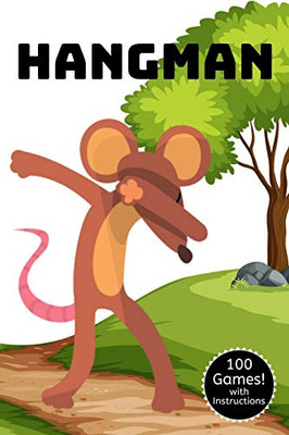 Hangman: A Classic Word Game Activity Book Dabbing Mouse Edition - For Kids and Adults - Novelty Themed Gifts - Travel Size
