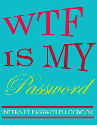 WTF Is My Password: password book, password log book and internet password organizer, alphabetical password book, Logbook To Protect Usernames and ... christmas notebook