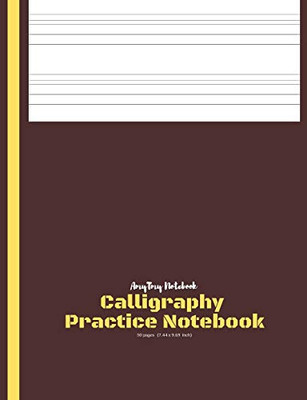 Calligraphy Practice Book | AmyTmy Notebook | 50 pages | 7.44 x 9.69 inch | Matte Cover - 9781679331541