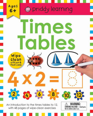Wipe Clean Workbook: Times Tables (Enclosed Spiral Binding): Ages 6+; Wipe-Clean With Pen & Flash Cards (Wipe Clean Learning Books)