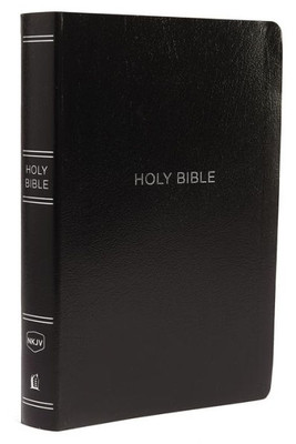 Nkjv Holy Bible, Giant Print Center-Column Reference Bible, Black Leather-Look, Thumb Indexed, 72,000+ Cross References, Red Letter, Comfort Print: New King James Version