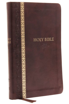Kjv, Thinline Bible, Leathersoft, Brown, Thumb Indexed, Red Letter, Comfort Print: Holy Bible, King James Version