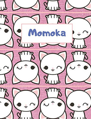 Momoka Personalized Genkouyoushi Notebook: Japanese Practice Book, Genkouyoushi Paper 8.5 x 11 110 Pages (Genkouyoushi Notebooks)