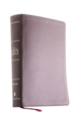 The Niv, Open Bible, Leathersoft, Brown, Red Letter, Thumb Indexed, Comfort Print: Complete Reference System