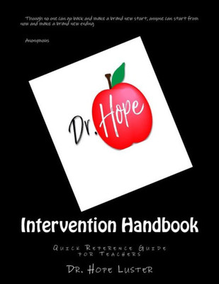 Intervention Handbook: Quick Reference Guide For Teachers